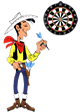 Dart Spieler - Lucky Luke